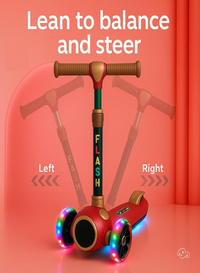 TOBY Kick Scooter for Kids with Underbody Glow & Music 3 Wheel | Adjustable Height, Foldable Design for Boys & Girls - Image 4